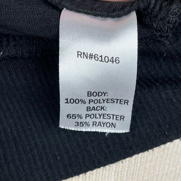 Pre-Loved Vanity Black and Metallic Silver Long Sleeve Sweatshirt Top Size L - Picture 6 of 6